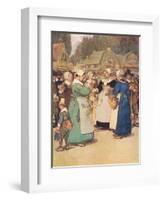 "Goodwives," Said a Hard Featured Dame, "I'll Tell Ye a Piece of My Mind"-Hugh Thomson-Framed Giclee Print