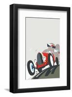 Goodwood Blank - Dave Thompson Contemporary Travel Print-Dave Thompson-Framed Giclee Print