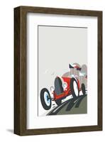 Goodwood Blank - Dave Thompson Contemporary Travel Print-Dave Thompson-Framed Giclee Print