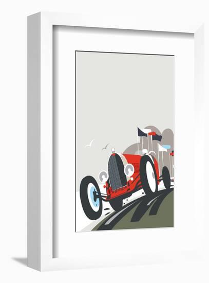 Goodwood Blank - Dave Thompson Contemporary Travel Print-Dave Thompson-Framed Giclee Print