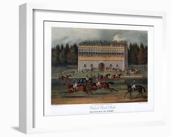 Goodwood Grand Stand, Preparing to Start, 1836-RG Reeve-Framed Giclee Print