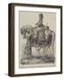 Goodwood Races, the Goodwood Cup, Equestrian Statue of Queen Elizabeth-null-Framed Giclee Print