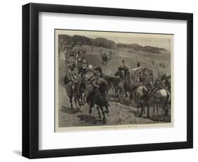 Goodwood, the Hill in the Park-John Charlton-Framed Giclee Print