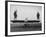 Goodyear Aircraft Engineers Standing on Wings of Rubber Airplane, Can Fly 60 MPH with 200 yd Runway-Grey Villet-Framed Photographic Print