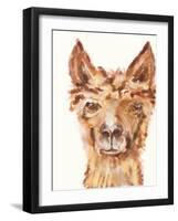 Goofy Llama II-Julie DeRice-Framed Art Print