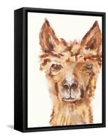 Goofy Llama II-Julie DeRice-Framed Stretched Canvas