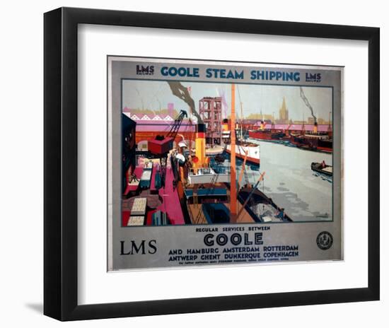 Goole Steam Shipping-null-Framed Art Print