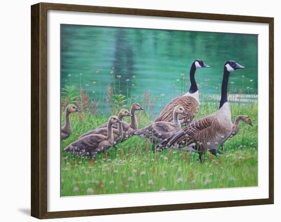 Goose Family Outing-Bruce Dumas-Framed Giclee Print