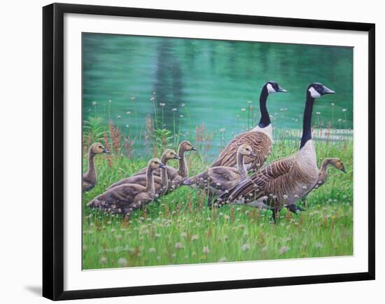 Goose Family Outing-Bruce Dumas-Framed Giclee Print