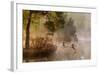 Goose Fight-Anton Van Dongen-Framed Photographic Print