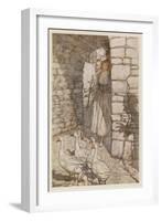 Goose Girl, Rackham-Arthur Rackham-Framed Art Print