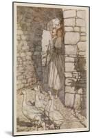 Goose Girl, Rackham-Arthur Rackham-Mounted Art Print