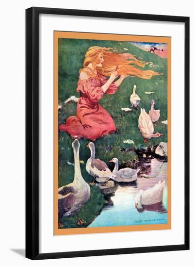 Goose Girl-Jessie Willcox-Smith-Framed Art Print