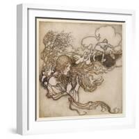 Goose Girl-Arthur Rackham-Framed Art Print