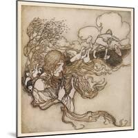 Goose Girl-Arthur Rackham-Mounted Art Print