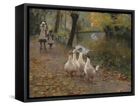 Goose Girls, 1885-Sir John Lavery-Framed Stretched Canvas