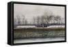 Goose Herding-null-Framed Stretched Canvas