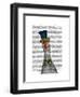 Goose in Blue Hat-Fab Funky-Framed Art Print