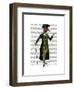 Goose in Green Regency Coat-Fab Funky-Framed Art Print