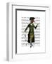 Goose in Green Regency Coat-Fab Funky-Framed Art Print