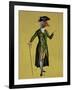 Goose in Green Regency Coat-Fab Funky-Framed Art Print