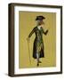 Goose in Green Regency Coat-Fab Funky-Framed Art Print