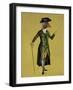 Goose in Green Regency Coat-Fab Funky-Framed Art Print