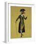 Goose in Green Regency Coat-Fab Funky-Framed Art Print