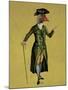 Goose in Green Regency Coat-Fab Funky-Mounted Art Print