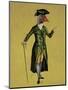 Goose in Green Regency Coat-Fab Funky-Mounted Art Print