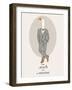 Goose in Pin Suit-Olga Angellos-Framed Art Print