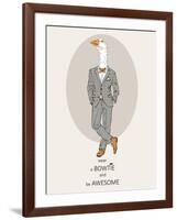 Goose in Pin Suit-Olga Angellos-Framed Art Print