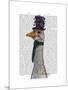 Goose in Purple Hat-Fab Funky-Mounted Art Print