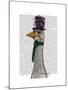 Goose in Purple Hat-Fab Funky-Mounted Art Print