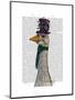 Goose in Purple Hat-Fab Funky-Mounted Art Print