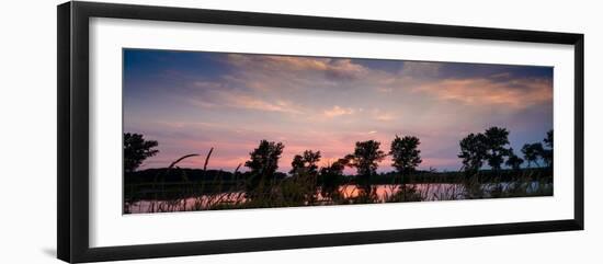 Goose Lake Prairie Sunset-Steve Gadomski-Framed Photographic Print