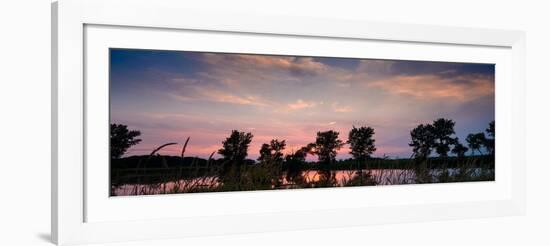 Goose Lake Prairie Sunset-Steve Gadomski-Framed Photographic Print