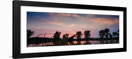 Goose Lake Prairie Sunset-Steve Gadomski-Framed Photographic Print