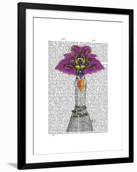 Goose Mardi Gras Headdress-Fab Funky-Framed Art Print