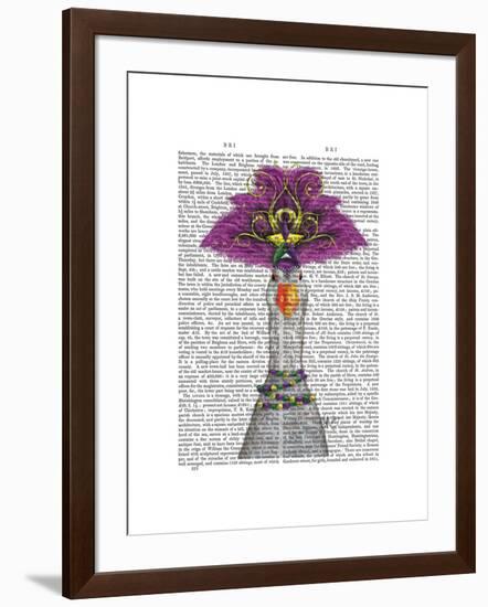 Goose Mardi Gras Headdress-Fab Funky-Framed Art Print