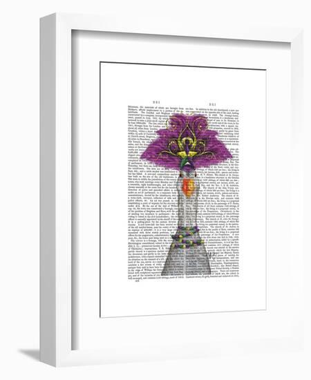 Goose Mardi Gras Headdress-Fab Funky-Framed Art Print