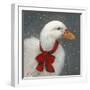 Goose Red Xmas Bow-Mary Miller Veazie-Framed Giclee Print