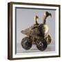 Goose-Shaped Vessel on Wheels-null-Framed Giclee Print