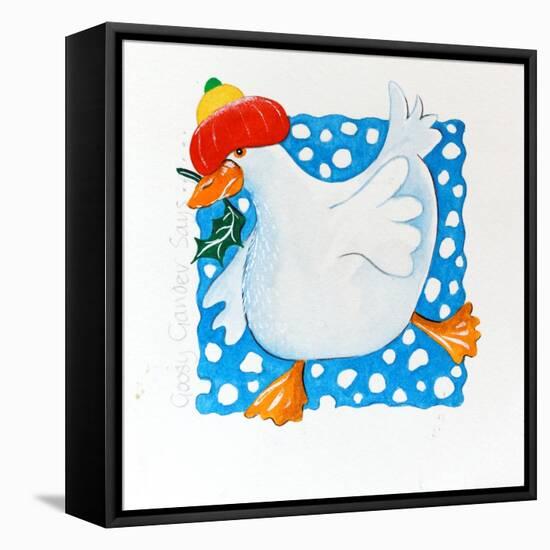 Goose square-Tony Todd-Framed Stretched Canvas