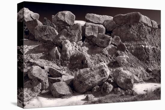 Gooseberry Badlands Wyoming BW-Steve Gadomski-Stretched Canvas