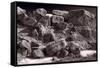 Gooseberry Badlands Wyoming BW-Steve Gadomski-Framed Stretched Canvas