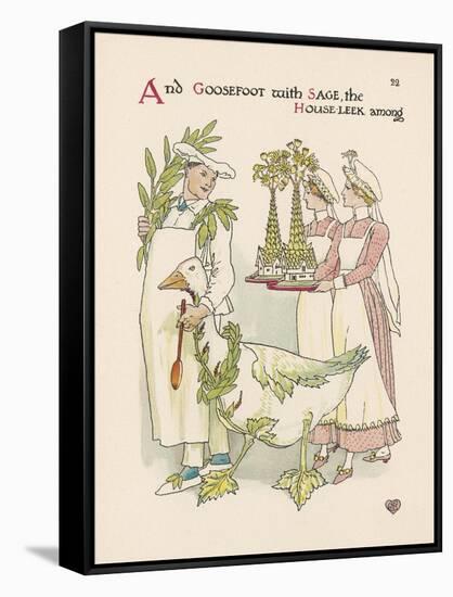Goosefoot-Walter Crane-Framed Stretched Canvas