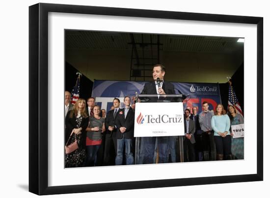 GOP 2016 Cruz-John Locher-Framed Photographic Print