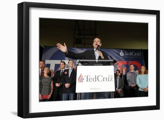 GOP 2016 Cruz-John Locher-Framed Photographic Print