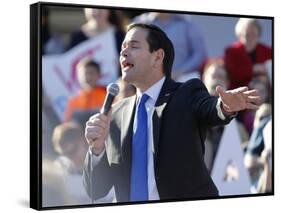 GOP 2016 Rubio-Steve Helber-Framed Stretched Canvas